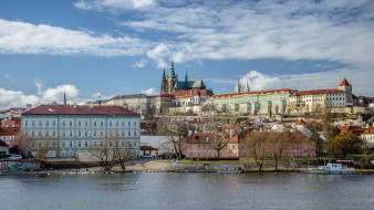 Prague Castle and St. Vitus Cathedral. Prague     2048x1152 prague castle and st,  vitus cathedral,  prague, ,  , , , , 