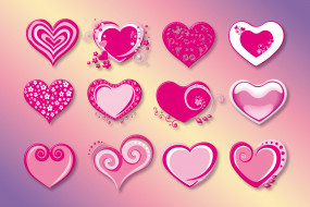      6000x4000 ,   ,  ,  , love, hearts, pink, , red, vector, valentine