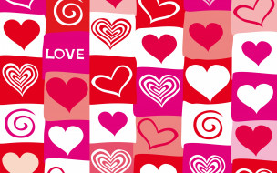      2880x1800 ,   ,  ,  , vector, pink, red, love, hearts, valentine, 