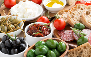      2880x1800 , , bread, olives, , vegetables, , , tomatoes, sausage, , 
