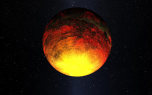      1920x1200 , , planet, red, yellow