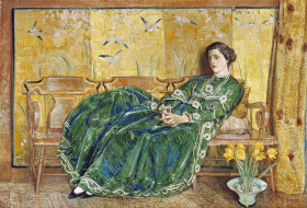 april the green gown, , frederick childe hassam, , , , , , , 