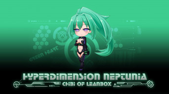      2560x1424 , hyperdimension neptunia, green, heart, , , , akiranyo, vert, hyperdimension, neptunia