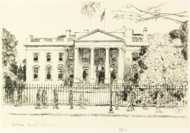 The White House     2000x1404 the white house, , frederick childe hassam, , , , , , , 