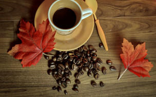      2880x1800 , ,   , coffee, leaves, cup, beans, , , , autumn